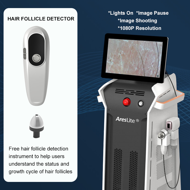 Fac Technology Professional Laser Ice Titanium 4 Waves Laser Hair Removal Machine with Ai Skin Analysis