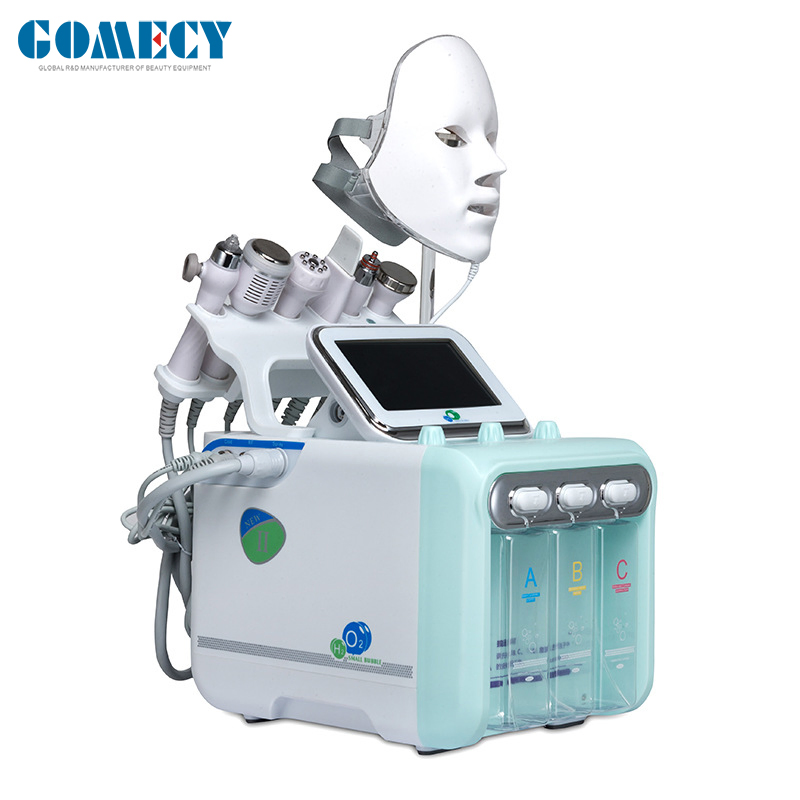 7 in 1 Jet Peel Oxygen Jet System 6-Polar RF Aqua Peel Hydra Dermabrasion Oxygen Facial Machine