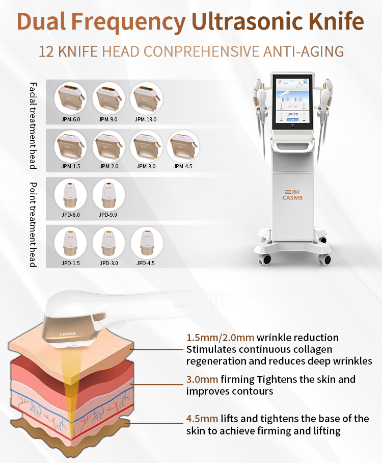 Camsb Microfocus Ultrasound Technology Facial Lifting Body Care Skin Tightening Whitening Hifu Machine