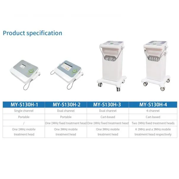 2 Probes Ultrasound Facial Body Skin Massager Therapy Ultrasonic Beauty Machine