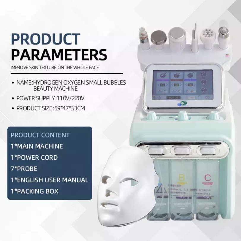 Precio Bajo De Alta Calidad 6 En 1 Hydra Oxygen Jet Dermabrasion Hydro Aqua Peeling Beauty Face Equipment Salon Facial Machine