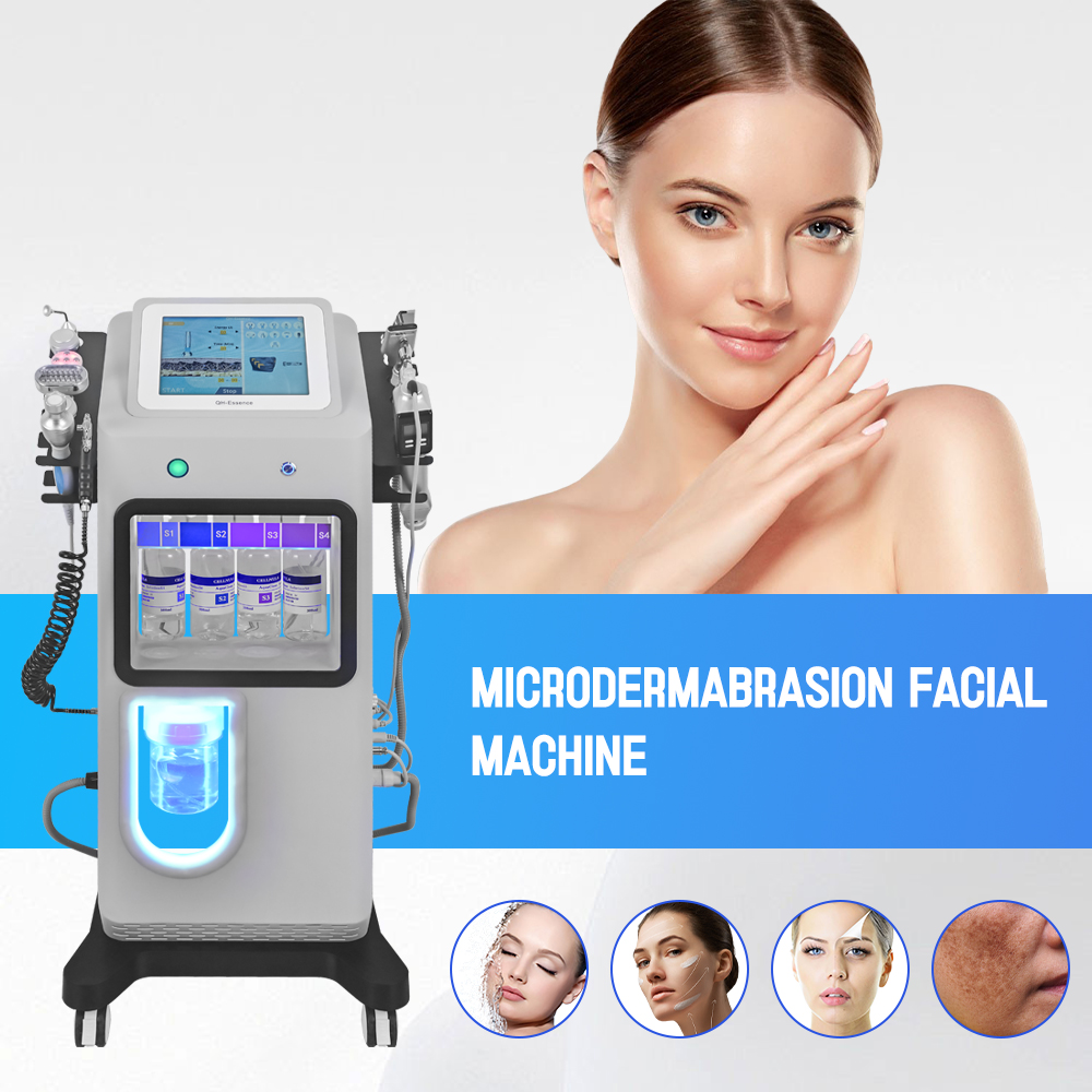 Hydra Jet Peel Facial Machine Deep Cleaning 12 In 1 Dermabrasion Facial Microdermabrasion Shrink Pores Jet Peel Facial Machine