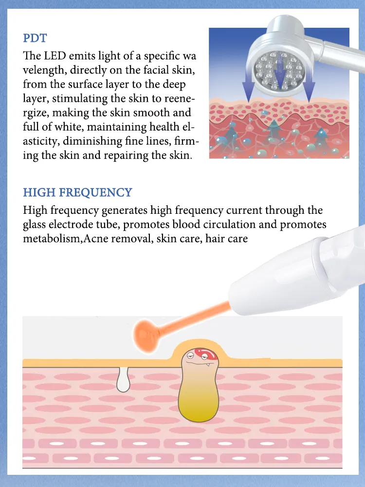 Multi-Functional RF Facial Beauty Instrument Diamond Dermabrasion Skin Whitening Deep Cleaning Salon Machine