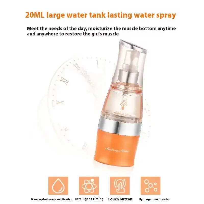 Portable SPE PEM Water Electrolysis Hydrogen Generator Hydrogen Water Diffuser Facial Spray Nano H2 Atomizing Sprayer