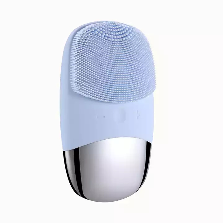 Mini Portable Waterproof Sonic Face Cleansing Washing Machine Electric Silicone Facial Clean Brush
