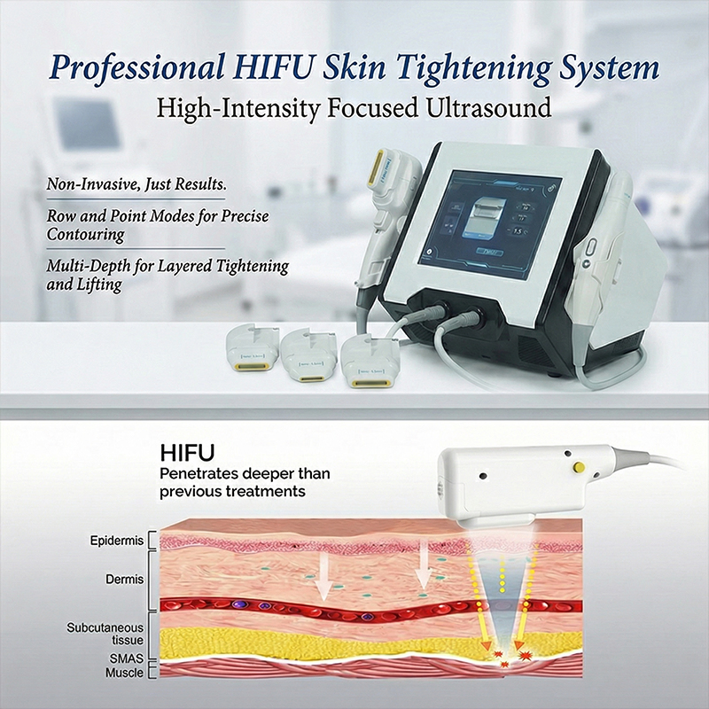 Porrable Hifu Facial Machine Skin Tightening High Intensity Focused Ultrasound