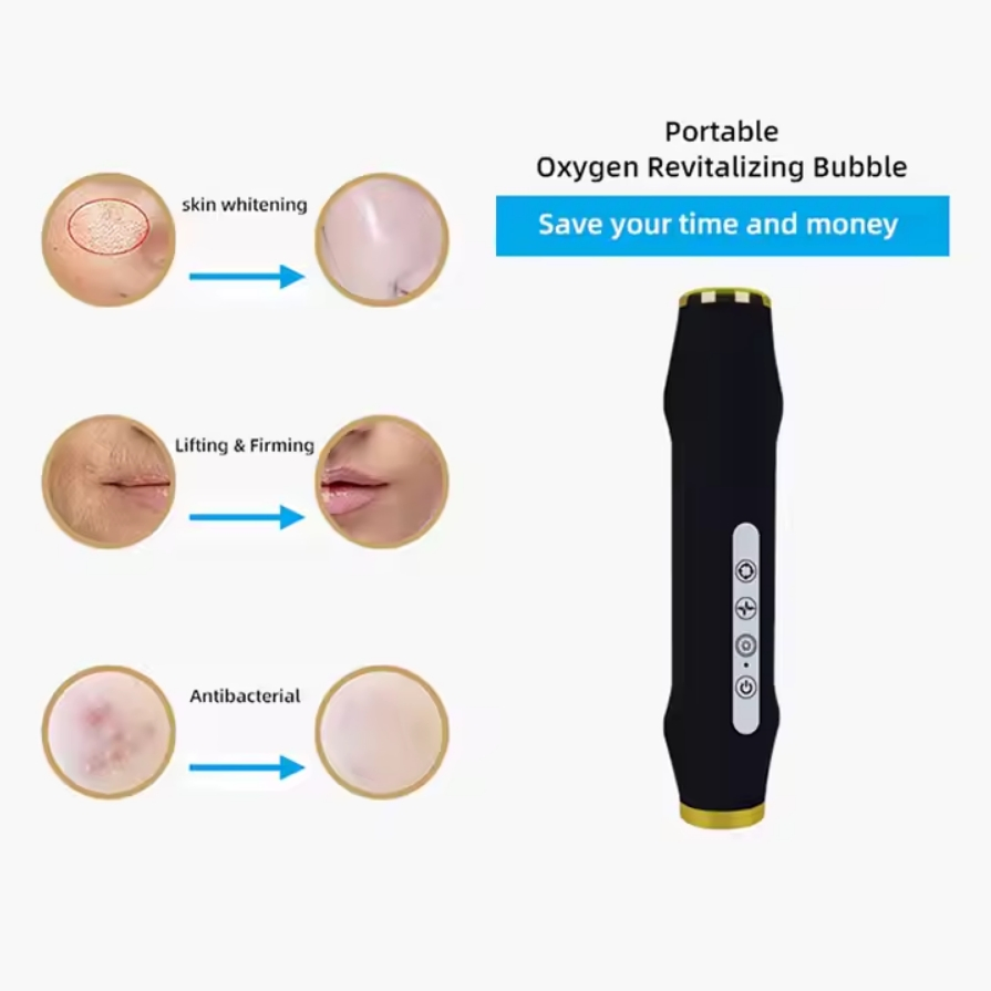 Portable CO2 Bubble Oxygenation Oxygen Skin Tightening Facial Machine