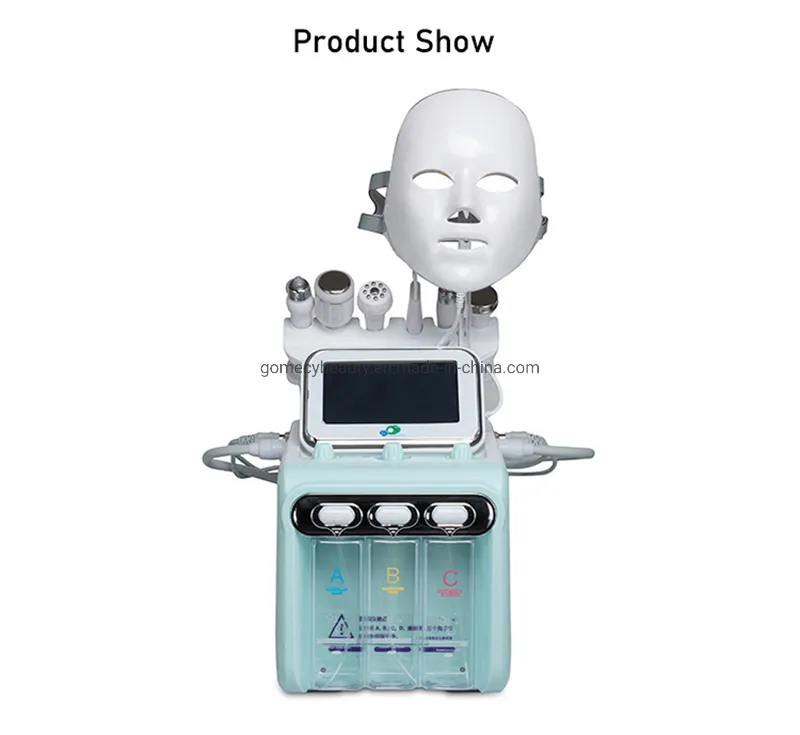 7 in 1 Jet Peel Oxygen Jet System 6-Polar RF Aqua Peel Hydra Dermabrasion Oxygen Facial Machine