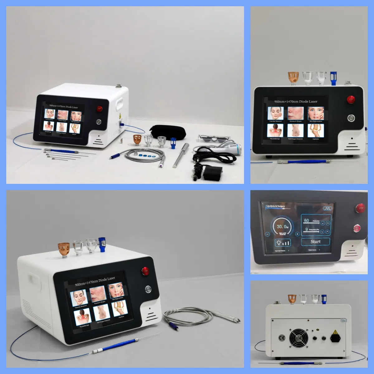 980 Nm 1470nm Portable Endolaser Endolaser Diode Para Lifting Facial Face Lifting Fat Lipolysis Machine 980nm
