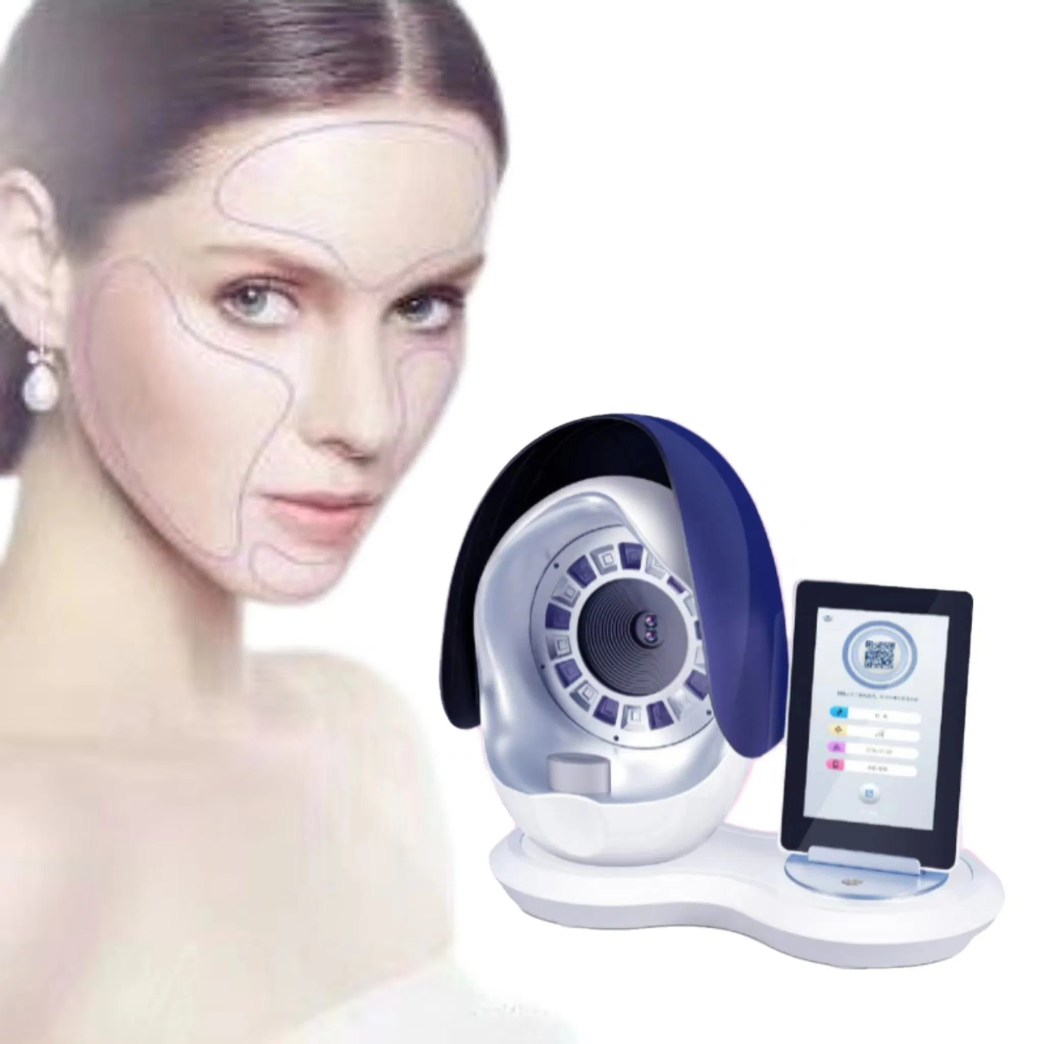 Beauty Salon WiFi Facial Skin Analyser Face Scanner Skin Detector UV 10 Spectrum Skin Analysis Machine
