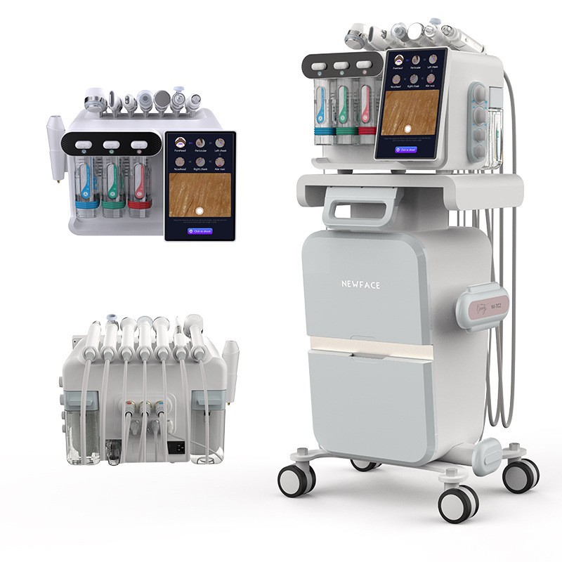 Flagship MB-3 Desktop Professional Hydradermabrasion Skin Clean H2O2 8 1 Facial Hydrogen Micro Bubble Machine EU UK IT