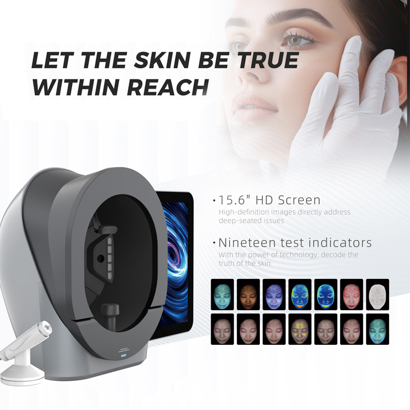 Facial Skin Analyzer Machine 3D Digital Skin Wrinkle Pigmentation Acne Analysis