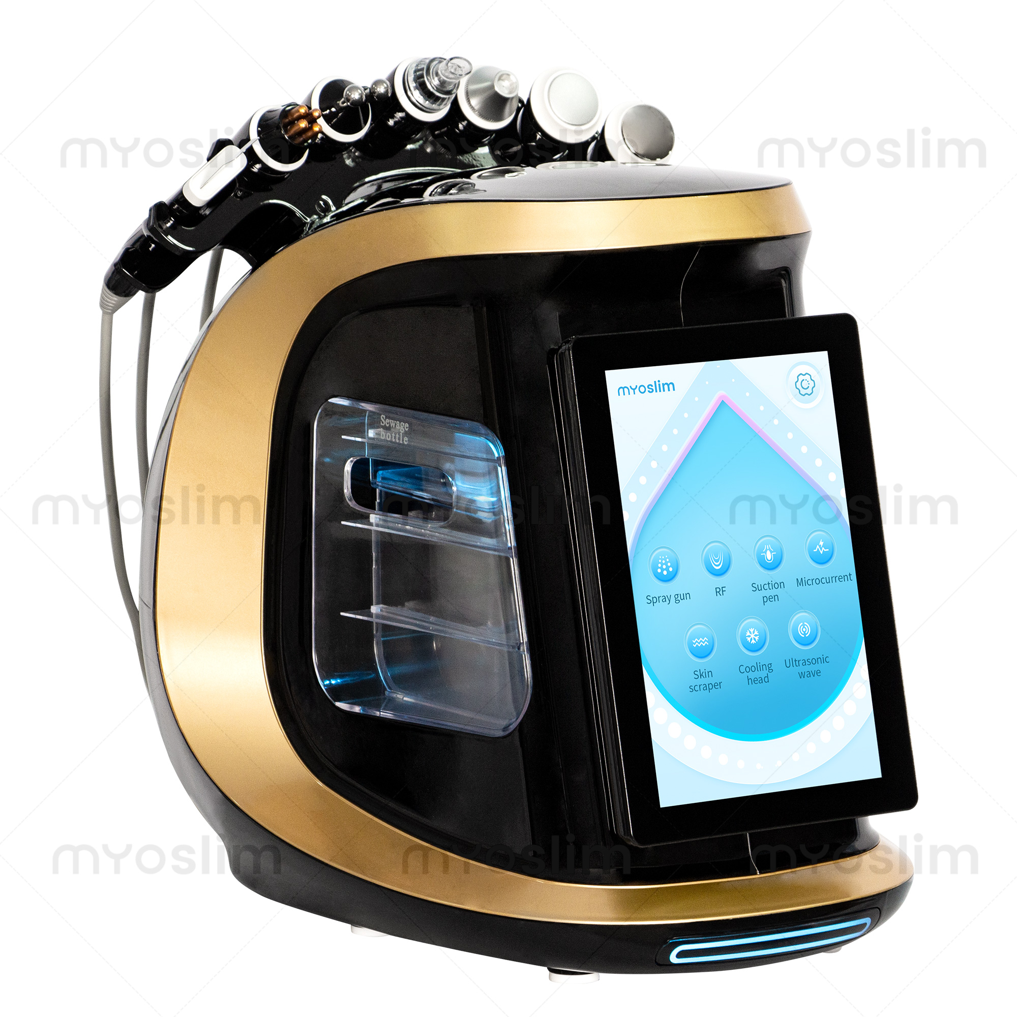 Smart 7in1 Hydra Dermabrasion Facial Device Diamond Microdermabrasion With Skin Analysis For Hydrating And Skin Care Salon