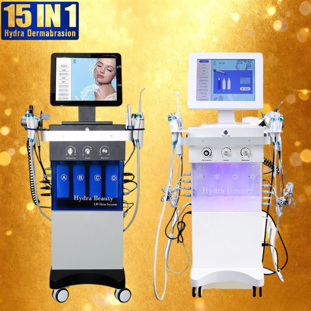 2026 Newest 15-in-1 Hydra Beauty Face Cleaning and Aqua Peeling Machine, Multifunctional Skin Care Equipment