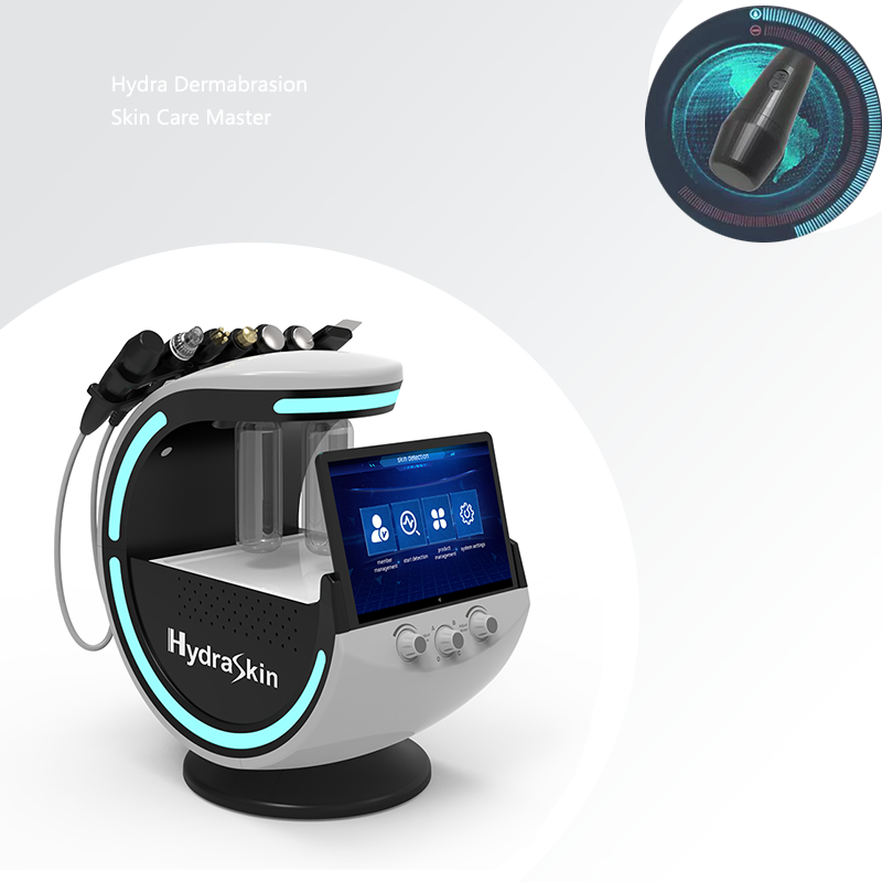 Smart Ice Blue 7 in 1 Water Hydra Oxygen Diamond Facial Machine with Skin Analysis