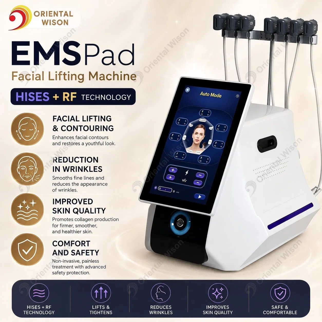 Face Slim Fat Removal Increase Muscle EMS Facial Lifting Cheek Tightening Beauty Machine