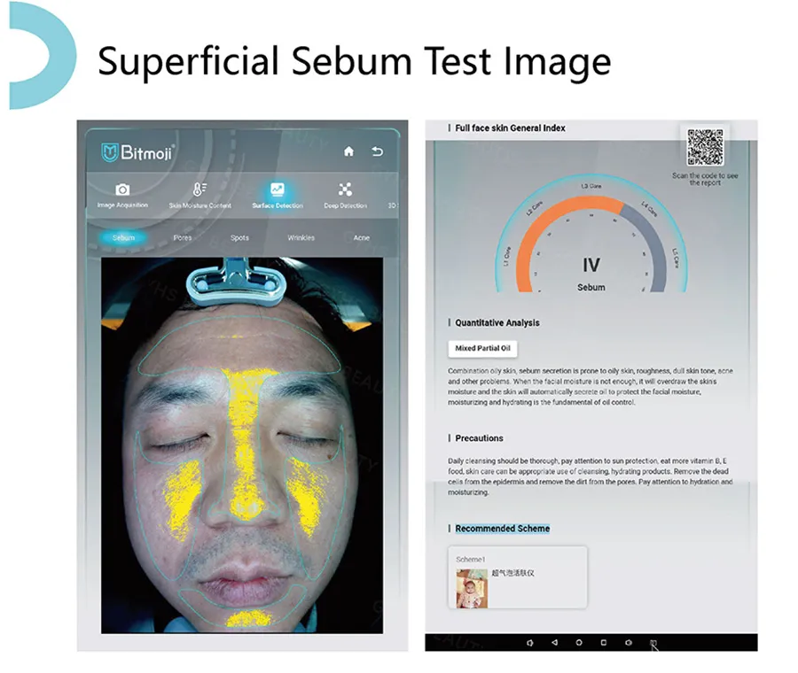 Ai Skin Scanner Machine for Skin Diagnosis Deep Facial Analysis Equipment 5