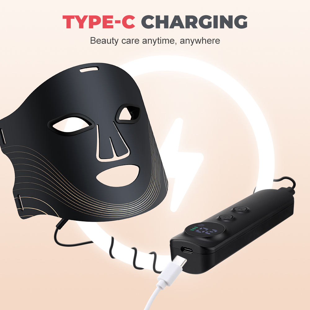 Factory Direct LED Face Facial Mask Skin Care Machine 3 in 1 LED Chip Red Light Therapy Led Face Mask for Face and Neck