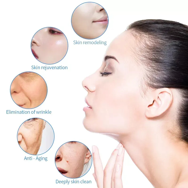 7 In1 Skin Beauty Equipment Water Oxygen Jet Peel Facial Aqua with EMS Meso Gun Hydro Hydra Hydrogen-Oxygen Bubble Heating Machine Hydrodermabrasion Jet SPA