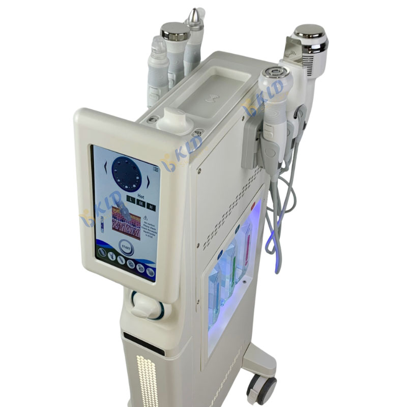 Facial Skin Cleaner 6 in 1 Oxygen Dermabrasion Machine Stainless Steel Waterproof for Deep Cleaning Exfoliators Pore Cleaner