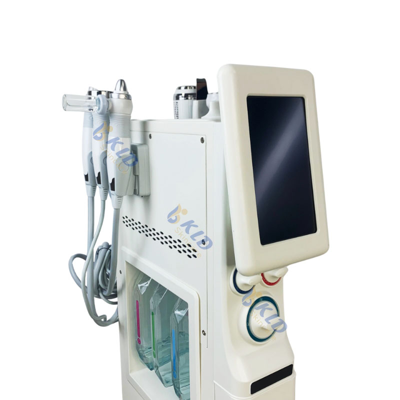 Facial Skin Cleaner 6 in 1 Oxygen Dermabrasion Machine Stainless Steel Waterproof for Deep Cleaning Exfoliators Pore Cleaner