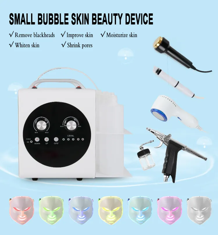5 in 1 Ultrasound + Cooling Cleansing Small Bubble Oxygen Facial Machine
