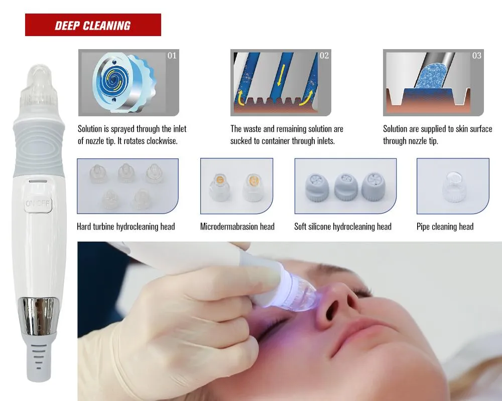 High Quality Portable H2 Water Deep Clean Oxygen Skin Rejuvenation Jet Facial Machine for SPA