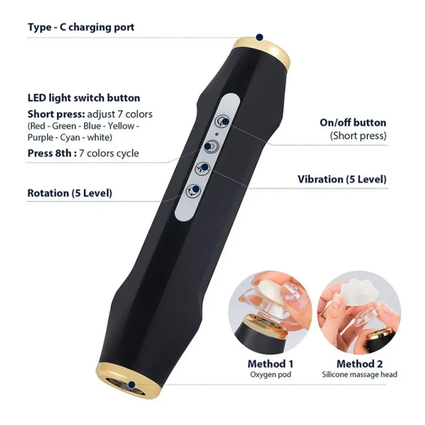 Portable CO2 Bubble Oxygenation Oxygen Skin Tightening Facial Machine
