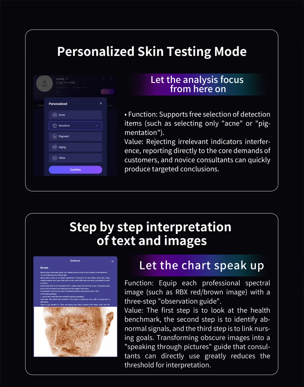 Ai Magic 3D Mirror Facial Scanner Analizador De Piel Acne Skin Analysis Full Face Scanner Testing Skin Analyzer Machine