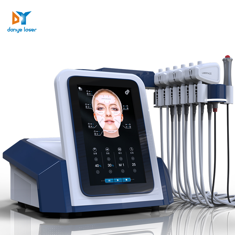 Portable Em Skin Tightening Peface 6 Pads Emrf Facial Lifting Beauty Machine