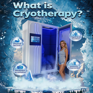 Low Temperature Standing Cold Chamber, Cryotherapy Chamber Whole Body Electric With 15.6-inch Touch Screen Intelligent System