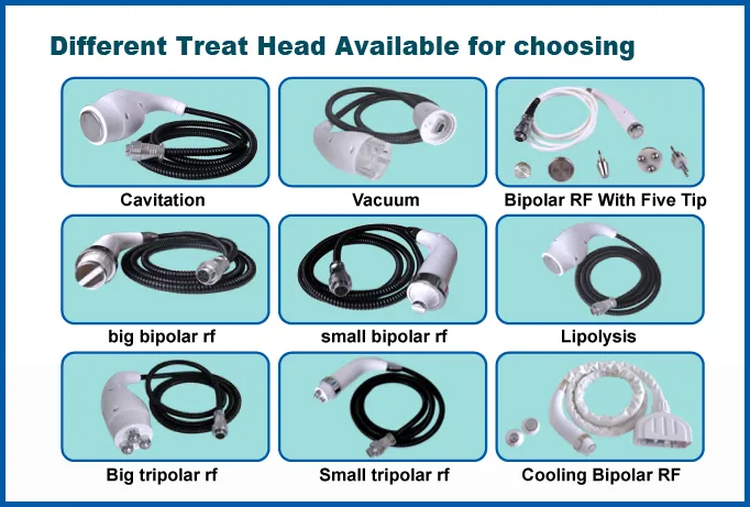 RF skin tightening machine handles
