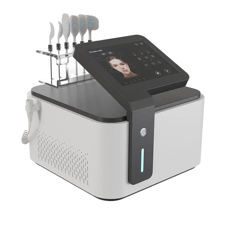 Powerful High Frequency Facial Machine EMS RF Face for Jowl Lifting Wrinkles Removal EMS RF Face Tightening Beauty Device