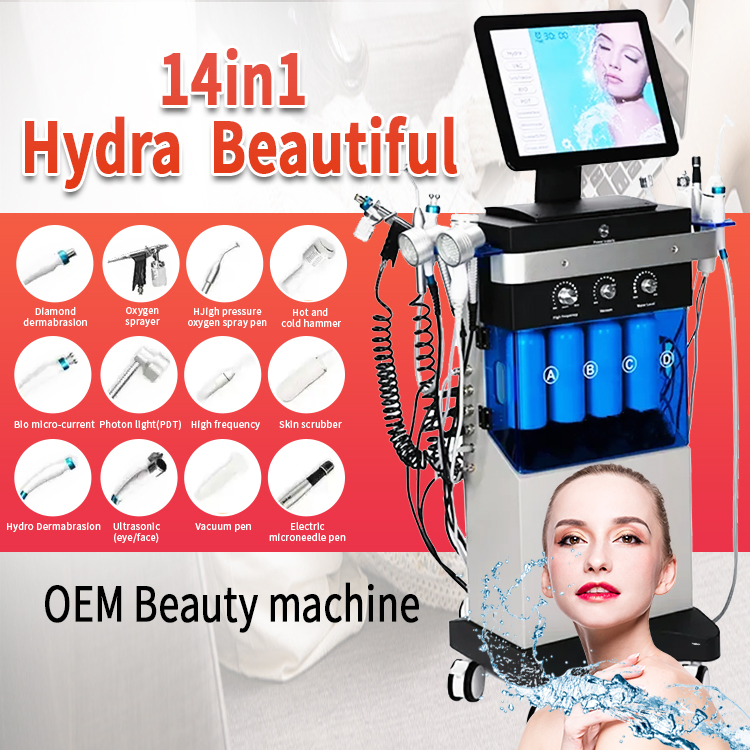 SPA Hydra Care Microdermabrasion Aqua Peel Cleaning 14 In1 Beauty Facial Machine