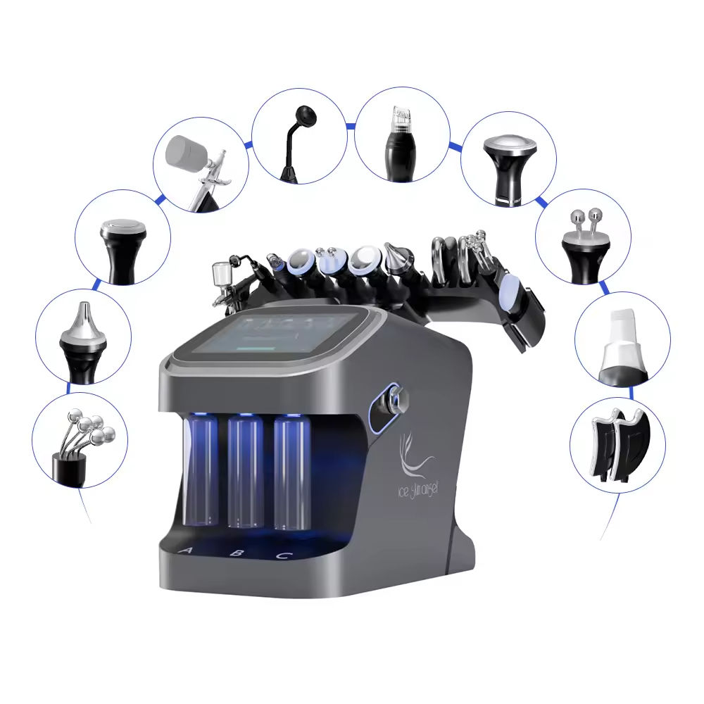 Newest Portable 10 in 1 H2O2 Aqua Peeling Lift Skin Bubble Moisturizer Oxygen Hydro Facial Machine Skin Care Cleansing