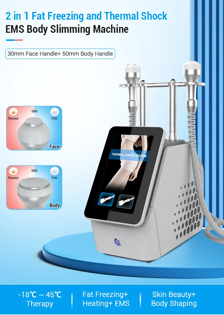 Best 2 in 1 Fat Freezing and Thermal Shock EMS Body Slimming and Facial Machine