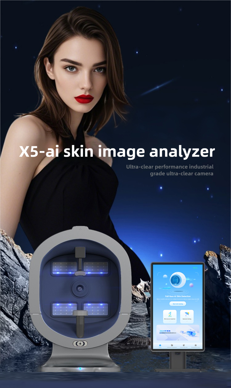 X5 Ultra Clear Skin Analyzer Ai Face Scanner 3D Facial Analysis Machine