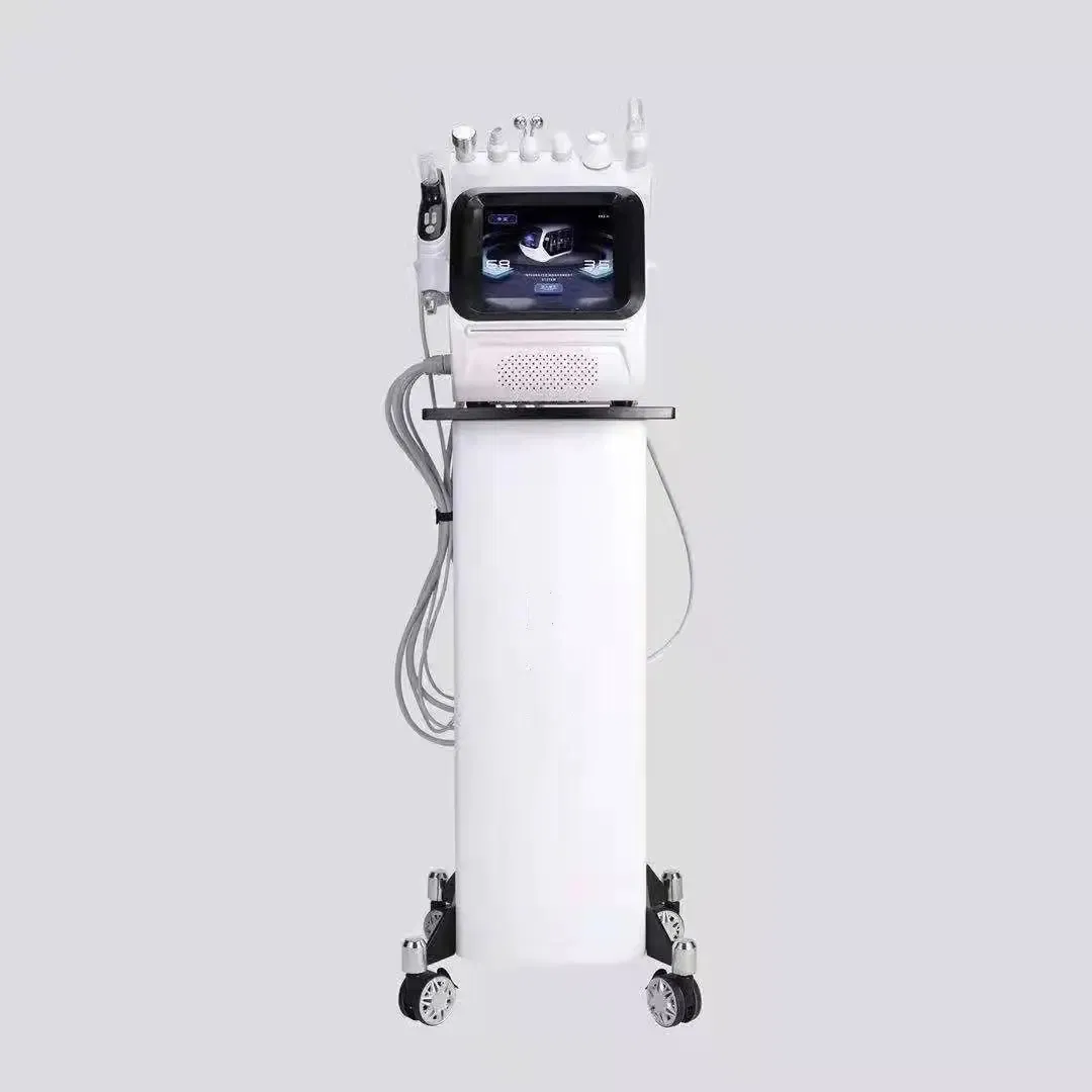 7 In1 Skin Beauty Equipment Water Oxygen Jet Peel Facial Aqua with EMS Meso Gun Hydro Hydra Hydrogen-Oxygen Bubble Heating Machine Hydrodermabrasion Jet SPA