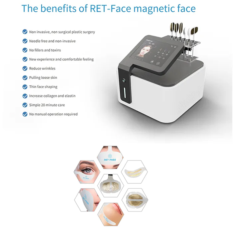 Powerful High Frequency Facial Machine EMS RF Face for Jowl Lifting Wrinkles Removal EMS RF Face Tightening Beauty Device