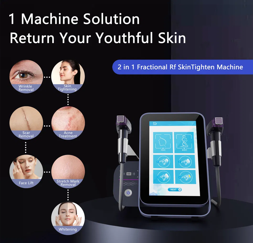 7mm Deep Length Skin Tightening RF Microneedling Machine for Beauty Salon SPA Use