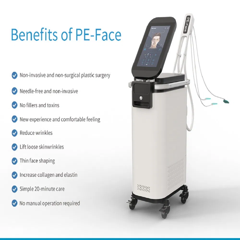 Professional Syn Heat Energy Galvanic Neck Lifting Face Massager Magnetic EMS RF Skin Tightening PE Face Skin Lift Beauty Microcurrent Facial Machine