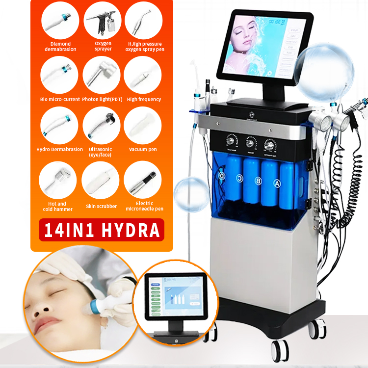 SPA Hydra Care Microdermabrasion Aqua Peel Cleaning 14 In1 Beauty Facial Machine