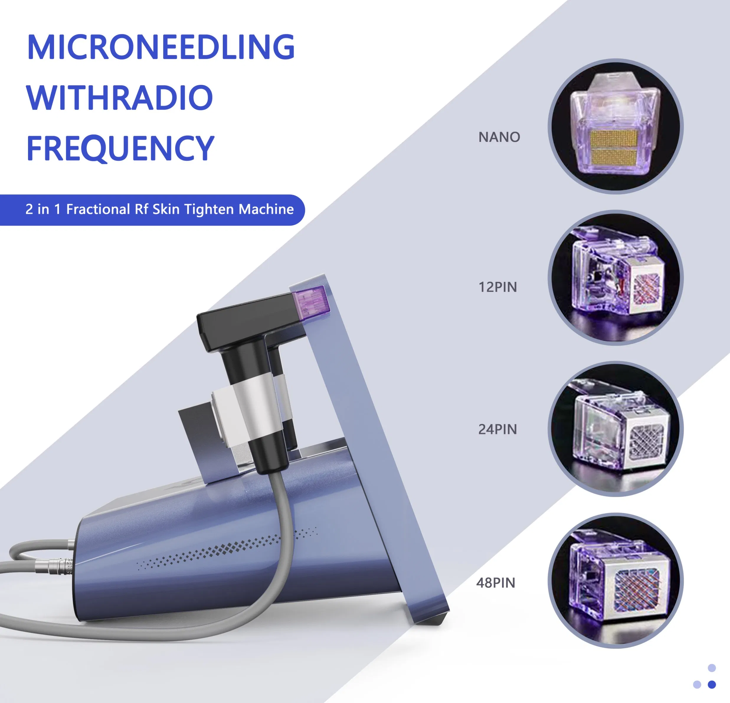 7mm Deep Length Skin Tightening RF Microneedling Machine for Beauty Salon SPA Use