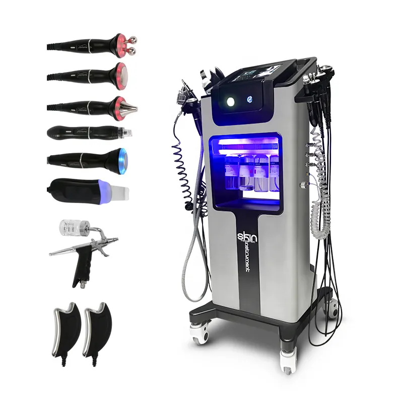 Water Oxygen Jet Peel Machine Price Skin Peeling Oxygen Facials Deep Cleansing 7 in 1 Hydra AES Machine