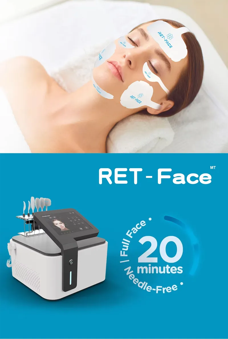 Powerful High Frequency Facial Machine EMS RF Face for Jowl Lifting Wrinkles Removal EMS RF Face Tightening Beauty Device