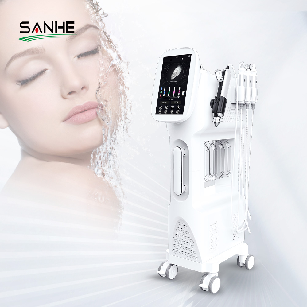 8 in 1 Multifunctional Skin Lifting Machines Facial Skin Scanner Skin Care Laser Microdermabrasion
