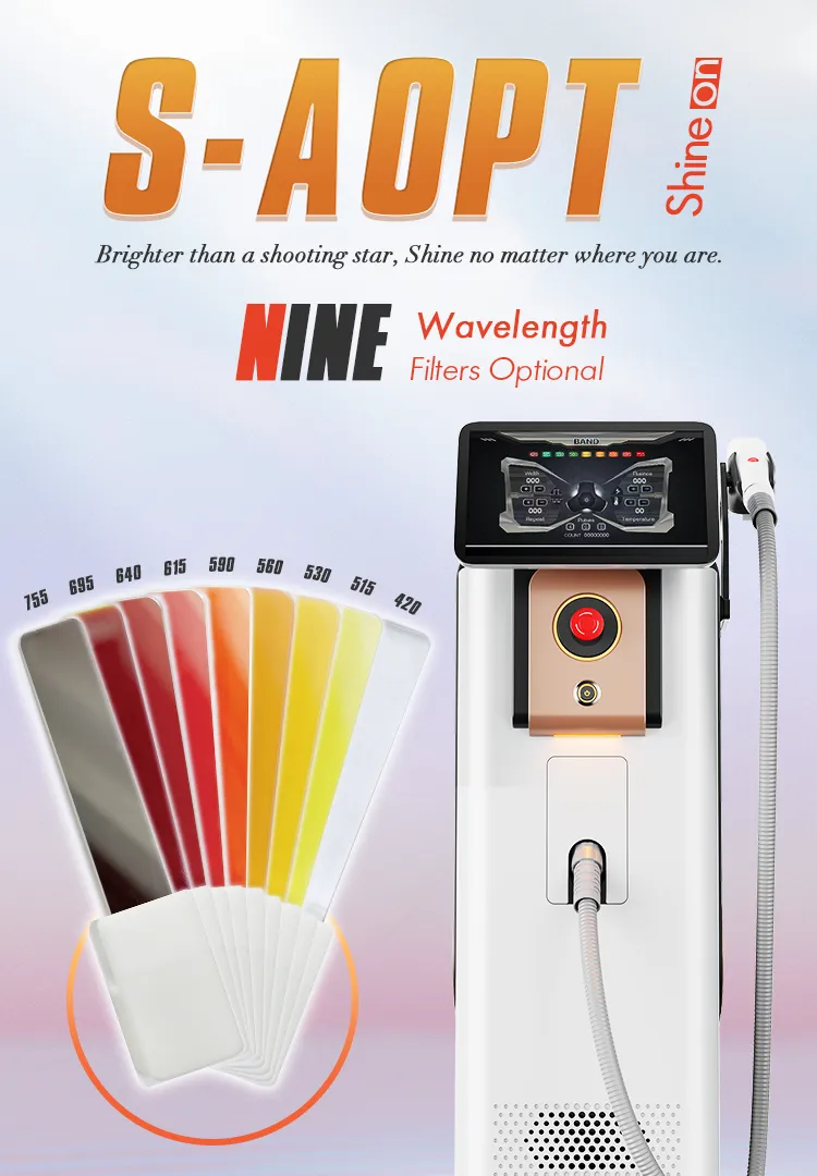 New Dpl Vertical Beauty Machine for SPA and Salon Skin Rejuvenation IPL Hair Removal Machine