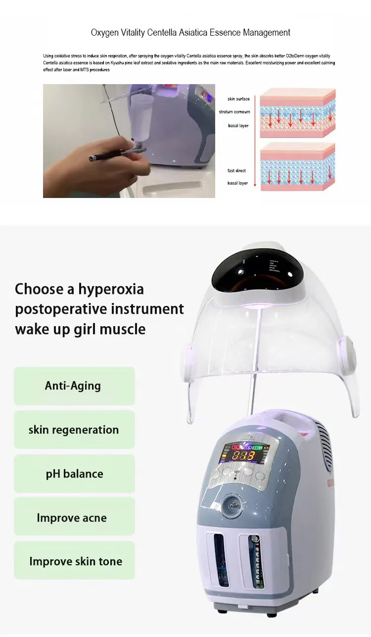 Hydrodermabrasion Oxygen Jet Facial Machine System