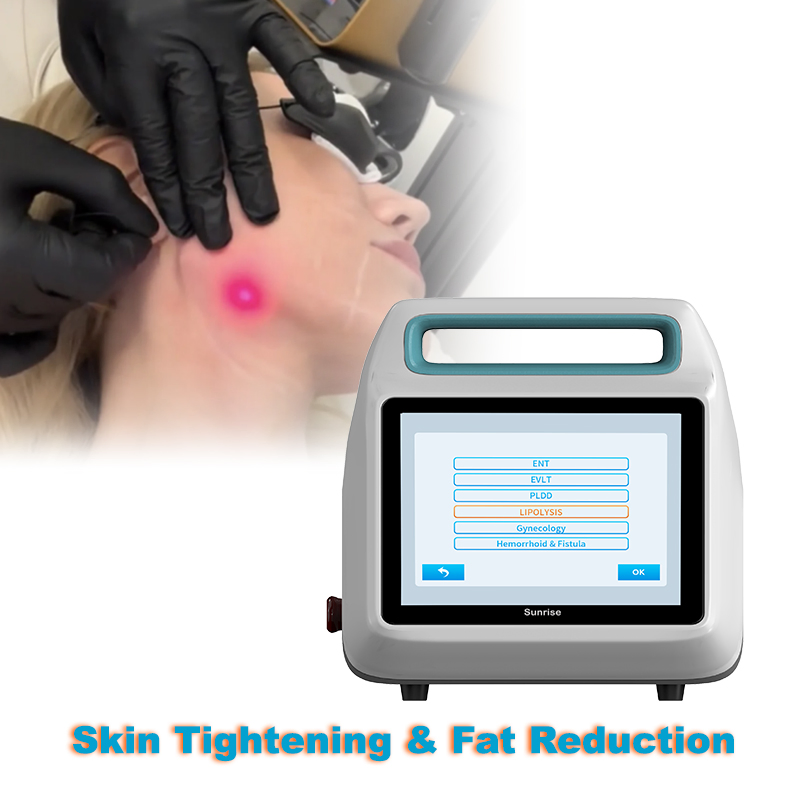 Portable 30+20W 980 1470 Diode Laser Belly Fat Removal Facial Lifting Endo Lifting Lipolysis Liposuction Endolaser Machine