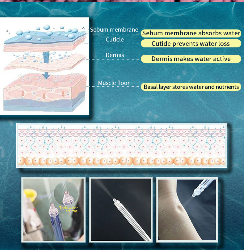 CE High Pressure Water Hydro Microderm Hydra Oxygen Jet Peel Facial Machine Peeling Hydrotherapy Machine
